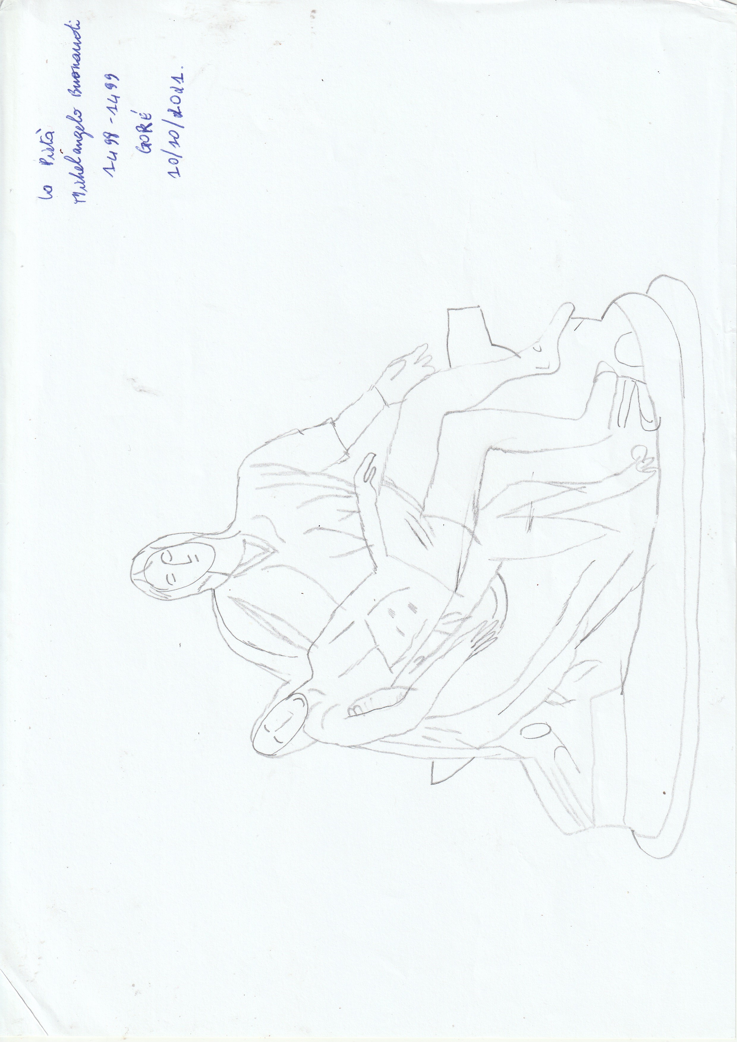 La Pietà, dessin de GOLI Gore Gbaka